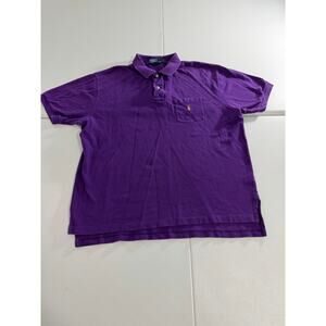 Polo Ralph Lauren Purple Polo with front pocket size XL